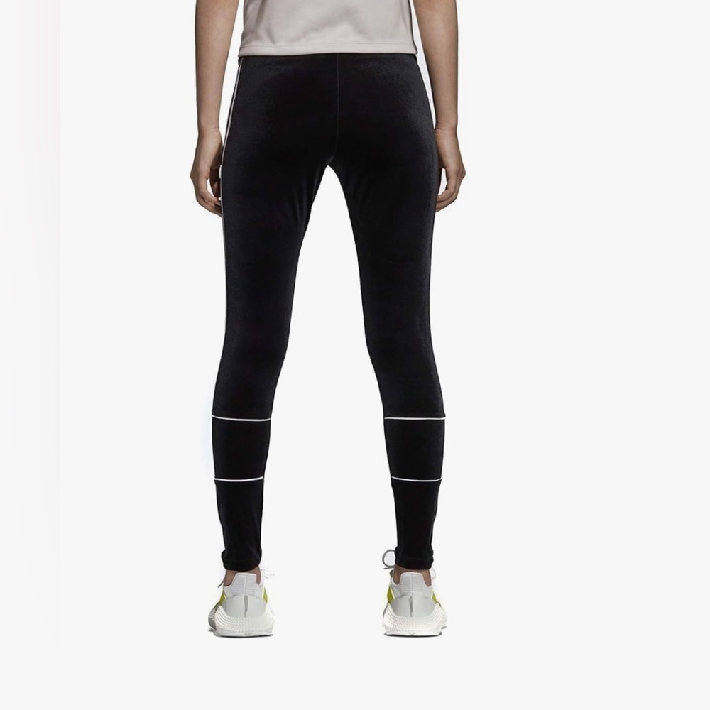 Adidas Originals Velvet Vibes Velour Leggings Black Superstar Firebird Luxe - Picture 3 of 10